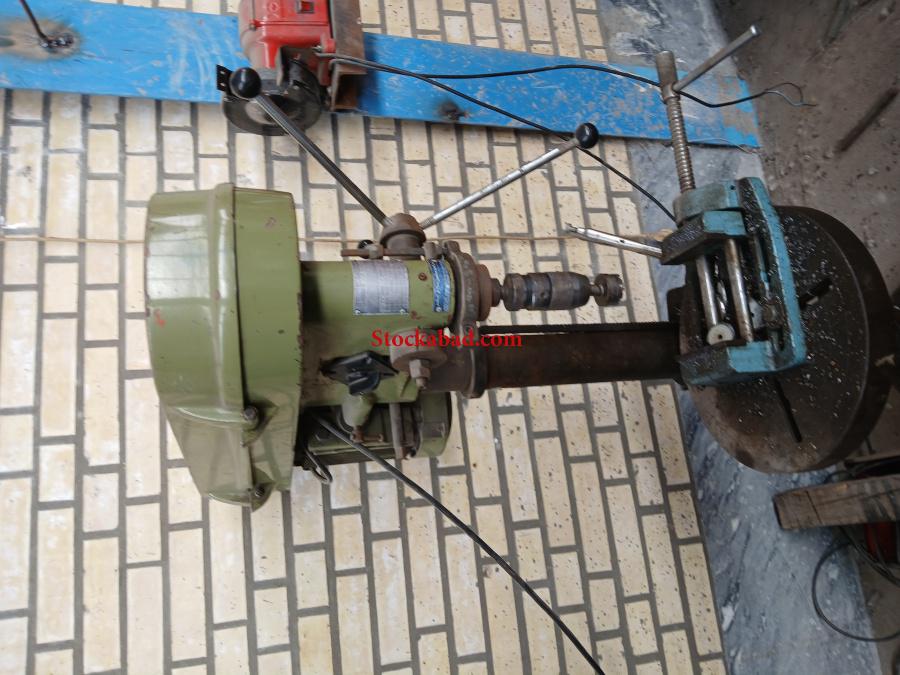 دریل ستونی سه فاز M20به همراه سه نظام ماشین سازی M 20