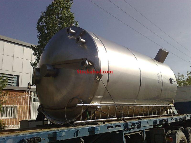 تانکر استیل دوجداره حمل شیر