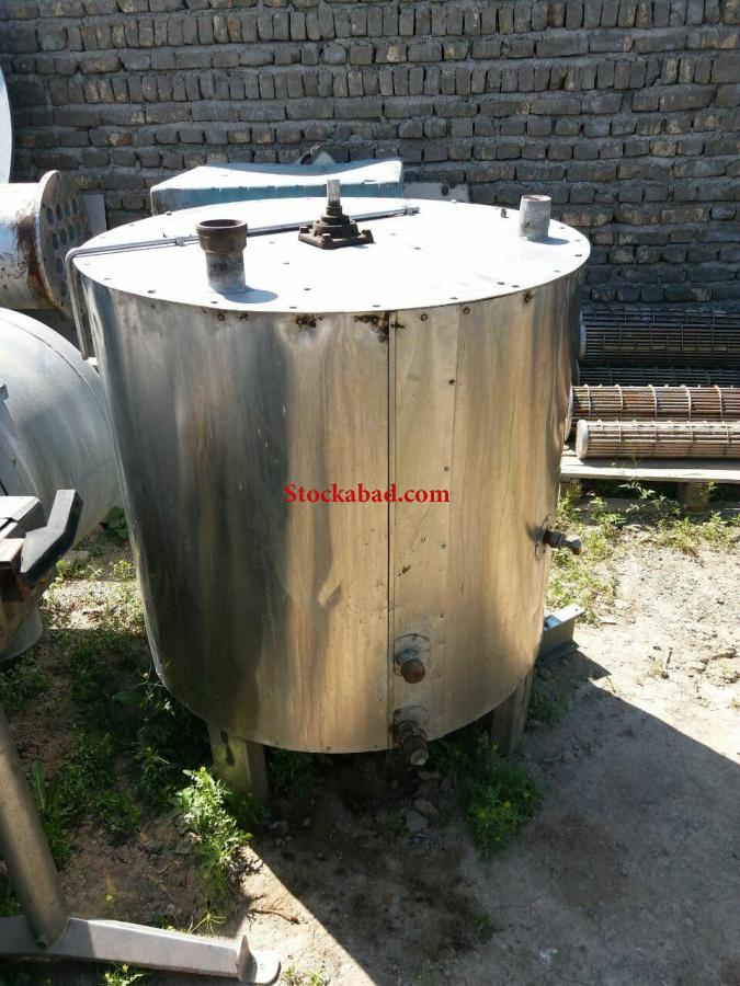 مخزن استیل دو جداره کوئل دار کارکرده در تهران