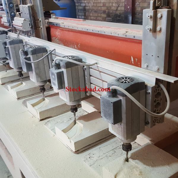 دستگاه منبت cncتخت ۸کله همراه با کار