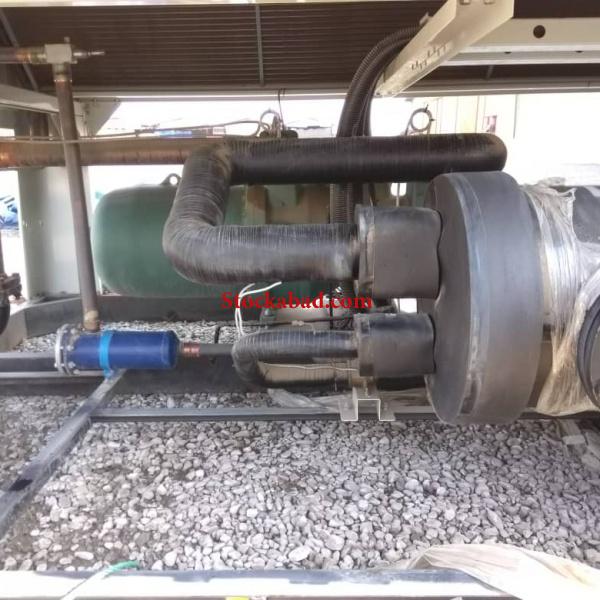 چیلر تراکمی یکپارچه هوایی ظرفیت 185 تن واقعی برند AUX